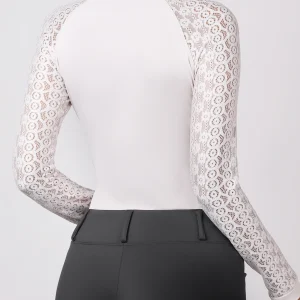 Alternative view of Women's Half Zip Lace Equestrian Top