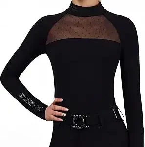 Women's Equestrian Shirt with Standing Collar