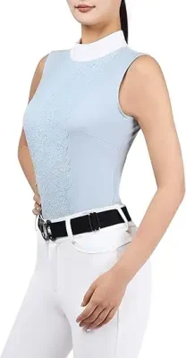 Women's Sleeveless Lace Riding Shirt