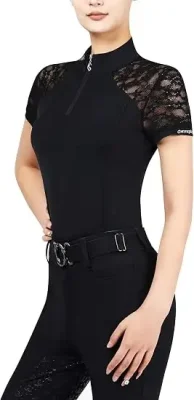 Women's Half Zip Lace Show Shirt
